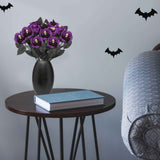 Artificial Rose Lifelike Decorative Bendable Fake Flower With Skull Head for Halloween Party Black In Australia - Darrahopens