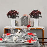 Darrahopens Home & Garden > Decor > Garden Ornaments Artificial Rose Lifelike Decorative Bendable Fake Flower With Skull Head for Halloween Party In Australia - Darrahopens