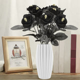 Darrahopens Home & Garden > Decor > Garden Ornaments Artificial Rose Lifelike Decorative Bendable Fake Flower With Skull Head for Halloween Party In Australia - Darrahopens