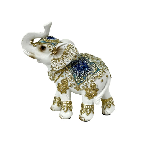 Darrahopens Home & Garden > Decor > Garden Ornaments Bulk 6 Small Resin Sapphire Filigree Elephant In Australia - Darrahopens
