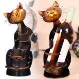 Darrahopens Home & Garden > Decor > Garden Ornaments Cat Shaped Wine Rack Metal Sculpture Shelf Practical Sculpture Home Decoration Interior Decoration Crafts In Australia - Darrahopens