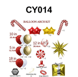Darrahopens Home & Garden > Decor > Garden Ornaments Christmas Balloon Bundle: 2 Themed Kits (Arch + Tree) - Aluminum Foil & Latex Balloons