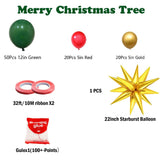 Darrahopens Home & Garden > Decor > Garden Ornaments Christmas Balloon Tree Decor Kit - Latex & Foil Balloons Set with Star Topper--94PCs