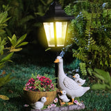 Darrahopens Home & Garden > Decor > Garden Ornaments Creative Cute Duck Resin Flower Pot Solar Outdoor Light, Courtyard and Garden Decorative Ornament—Retro Lawn Ambiance Night Light, Multifunctional Flower Pot Ornament, Balcony Plant Decorative Floor Lamp