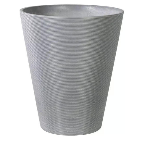 Darrahopens Home & Garden > Decor > Garden Ornaments Decorative Textured Round Grey Planter 47cm