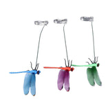 Darrahopens Home & Garden > Decor > Garden Ornaments Dragonfly Clip Fake Dragonfly Pole Clips Natural Organic Concept 3D Dragonfly Garden Decor for Family Garden Potted Flowers Lawn House Statue 3Pcs In Australia - Darrahopens