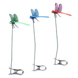 Darrahopens Home & Garden > Decor > Garden Ornaments Dragonfly Clip Fake Dragonfly Pole Clips Natural Organic Concept 3D Dragonfly Garden Decor for Family Garden Potted Flowers Lawn House Statue 3Pcs In Australia - Darrahopens