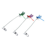 Darrahopens Home & Garden > Decor > Garden Ornaments Dragonfly Clip Fake Dragonfly Pole Clips Natural Organic Concept 3D Dragonfly Garden Decor for Family Garden Potted Flowers Lawn House Statue 3Pcs In Australia - Darrahopens