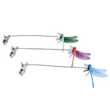 Darrahopens Home & Garden > Decor > Garden Ornaments Dragonfly Clip Fake Dragonfly Pole Clips Natural Organic Concept 3D Dragonfly Garden Decor for Family Garden Potted Flowers Lawn House Statue 3Pcs In Australia - Darrahopens