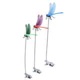 Darrahopens Home & Garden > Decor > Garden Ornaments Dragonfly Clip Fake Dragonfly Pole Clips Natural Organic Concept 3D Dragonfly Garden Decor for Family Garden Potted Flowers Lawn House Statue 3Pcs In Australia - Darrahopens