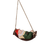 Darrahopens Home & Garden > Decor > Garden Ornaments Dwarf Swing Sculpture Ornaments Resin and Twine Lovely 7.5in Resin Dwarf Swing Sculpture for Patio Lawn Porch Green In Australia - Darrahopens
