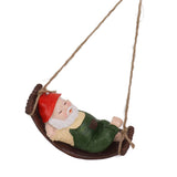 Darrahopens Home & Garden > Decor > Garden Ornaments Dwarf Swing Sculpture Ornaments Resin and Twine Lovely 7.5in Resin Dwarf Swing Sculpture for Patio Lawn Porch Green In Australia - Darrahopens