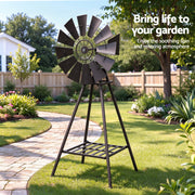 Darrahopens Home & Garden > Decor > Garden Ornaments Gardeon Garden Windmill Metal Outdoor Yard Decor 120cm Bronze In Australia - Darrahopens