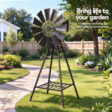 Darrahopens Home & Garden > Decor > Garden Ornaments Gardeon Garden Windmill Metal Outdoor Yard Decor 120cm Bronze In Australia - Darrahopens