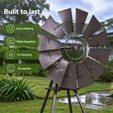 Darrahopens Home & Garden > Decor > Garden Ornaments Gardeon Garden Windmill Metal Outdoor Yard Decor 120cm Bronze In Australia - Darrahopens