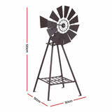 Darrahopens Home & Garden > Decor > Garden Ornaments Gardeon Garden Windmill Metal Outdoor Yard Decor 120cm Bronze In Australia - Darrahopens