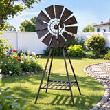 Darrahopens Home & Garden > Decor > Garden Ornaments Gardeon Garden Windmill Metal Outdoor Yard Decor 120cm Bronze In Australia - Darrahopens