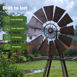 Darrahopens Home & Garden > Decor > Garden Ornaments Gardeon Garden Windmill Metal Outdoor Yard Decor 160cm Bronze In Australia - Darrahopens