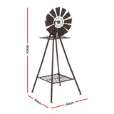 Darrahopens Home & Garden > Decor > Garden Ornaments Gardeon Garden Windmill Metal Outdoor Yard Decor 160cm Bronze In Australia - Darrahopens