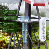 Darrahopens Home & Garden > Decor > Garden Ornaments Gardeon Garden Windmill Metal Weather Station with Rain Gauge 243cm Silver In Australia - Darrahopens