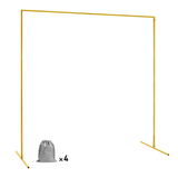 Darrahopens Home & Garden > Decor > Garden Ornaments Golden Square Wedding Arch Adjustable 1M-2M Flower Rack Backdrop Stand Balloon Arch Stand for Wedding Birthday Party Garden Ceremony Decoration