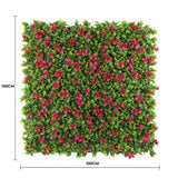 Darrahopens Home & Garden > Decor > Garden Ornaments Luxury Flowering Pink Vertical Garden / Green Wall UV Resistant 1m X 1m