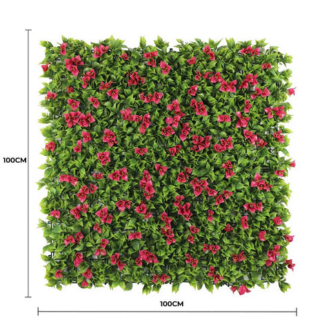 Darrahopens Home & Garden > Decor > Garden Ornaments Luxury Flowering Pink Vertical Garden / Green Wall UV Resistant 1m X 1m