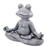 Darrahopens Home & Garden > Decor > Garden Ornaments Meditating Frog Garden Statue Outdoor Decoration Resin Ornament for Courtyard Design