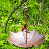 Darrahopens Home & Garden > Decor > Garden Ornaments Nectar Charming Hanging Umbrella Bird Feeder - Decorative Outdoor Garden Accent