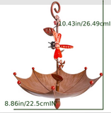 Darrahopens Home & Garden > Decor > Garden Ornaments Nectar Charming Hanging Umbrella Bird Feeder - Decorative Outdoor Garden Accent