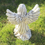 Darrahopens Home & Garden > Decor > Garden Ornaments Nordic Style Resin Angel Garden Ornament - Serene Religious Decor
