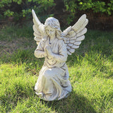 Darrahopens Home & Garden > Decor > Garden Ornaments Nordic Style Resin Angel Garden Ornament - Serene Religious Decor