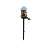 Darrahopens Home & Garden > Decor > Garden Ornaments Purple House Solar Powered Mushroom House Garden Stake Lights - Outdoor Waterproof Resin Landscape Decorative Lamps with Warm LED Glow for Patio, Lawn, and Yard