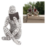 Darrahopens Home & Garden > Decor > Garden Ornaments Resin Reading Woman Figurine Innovative Lady Reading Pulp Molding Bookshelf Ornaments for Home Decoration A In Australia - Darrahopens