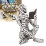 Darrahopens Home & Garden > Decor > Garden Ornaments Resin Reading Woman Figurine Innovative Lady Reading Pulp Molding Bookshelf Ornaments for Home Decoration A In Australia - Darrahopens