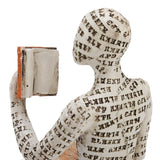 Darrahopens Home & Garden > Decor > Garden Ornaments Resin Reading Woman Figurine Innovative Lady Reading Pulp Molding Bookshelf Ornaments for Home Decoration B In Australia - Darrahopens