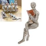 Darrahopens Home & Garden > Decor > Garden Ornaments Resin Reading Woman Figurine Innovative Lady Reading Pulp Molding Bookshelf Ornaments for Home Decoration B In Australia - Darrahopens
