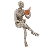 Darrahopens Home & Garden > Decor > Garden Ornaments Resin Reading Woman Figurine Innovative Lady Reading Pulp Molding Bookshelf Ornaments for Home Decoration B In Australia - Darrahopens