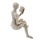 Darrahopens Home & Garden > Decor > Garden Ornaments Resin Reading Woman Figurine Innovative Lady Reading Pulp Molding Bookshelf Ornaments for Home Decoration B In Australia - Darrahopens