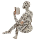 Darrahopens Home & Garden > Decor > Garden Ornaments Resin Reading Woman Figurine Innovative Lady Reading Pulp Molding Bookshelf Ornaments for Home Decoration B In Australia - Darrahopens
