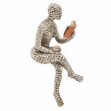 Darrahopens Home & Garden > Decor > Garden Ornaments Resin Reading Woman Figurine Innovative Lady Reading Pulp Molding Bookshelf Ornaments for Home Decoration B In Australia - Darrahopens