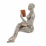 Darrahopens Home & Garden > Decor > Garden Ornaments Resin Reading Woman Figurine Innovative Lady Reading Pulp Molding Bookshelf Ornaments for Home Decoration B In Australia - Darrahopens