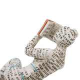 Darrahopens Home & Garden > Decor > Garden Ornaments Resin Reading Woman Figurine Innovative Lady Reading Pulp Molding Bookshelf Ornaments for Home Decoration C In Australia - Darrahopens