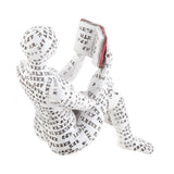 Darrahopens Home & Garden > Decor > Garden Ornaments Resin Reading Woman Figurine Innovative Lady Reading Pulp Molding Bookshelf Ornaments for Home Decoration D In Australia - Darrahopens