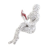 Darrahopens Home & Garden > Decor > Garden Ornaments Resin Reading Woman Figurine Innovative Lady Reading Pulp Molding Bookshelf Ornaments for Home Decoration D In Australia - Darrahopens