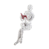 Darrahopens Home & Garden > Decor > Garden Ornaments Resin Reading Woman Figurine Innovative Lady Reading Pulp Molding Bookshelf Ornaments for Home Decoration D In Australia - Darrahopens