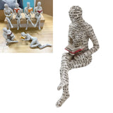 Darrahopens Home & Garden > Decor > Garden Ornaments Resin Reading Woman Figurine Innovative Lady Reading Pulp Molding Bookshelf Ornaments for Home Decoration E In Australia - Darrahopens