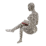 Resin Reading Woman Figurine Innovative Lady Reading Pulp Molding Bookshelf Ornaments for Home Decoration E In Australia - Darrahopens