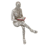 Darrahopens Home & Garden > Decor > Garden Ornaments Resin Reading Woman Figurine Innovative Lady Reading Pulp Molding Bookshelf Ornaments for Home Decoration E In Australia - Darrahopens