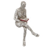 Darrahopens Home & Garden > Decor > Garden Ornaments Resin Reading Woman Figurine Innovative Lady Reading Pulp Molding Bookshelf Ornaments for Home Decoration E In Australia - Darrahopens